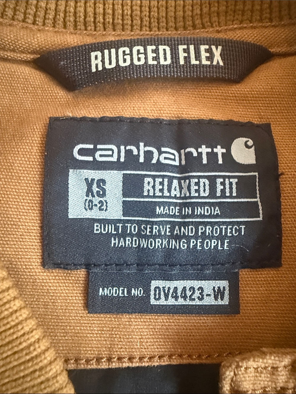 Carhartt Women's Rugged Flex Relaxed Fit Canvas Insulated Rib Collar Vest XS - Picture 3 of 7